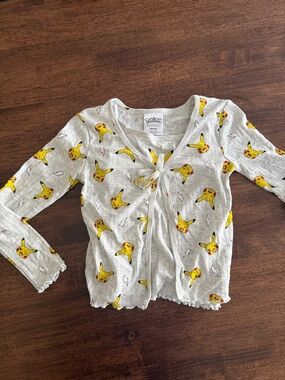 Pokémon Pikachu girls tank and cardigan set